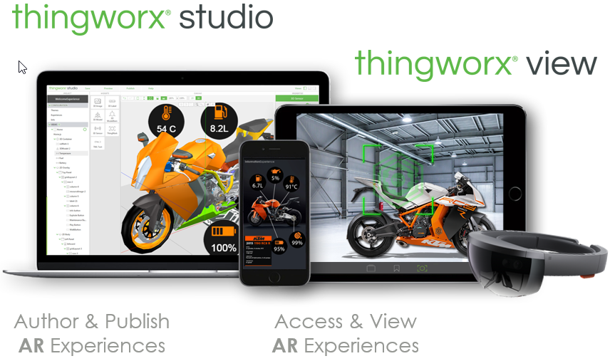 AR augmented reality thingworx studio view